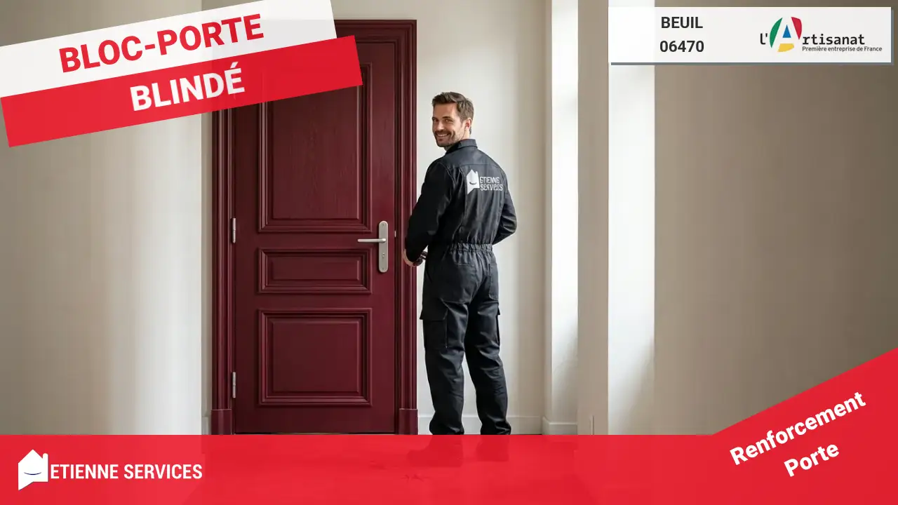 Experts en installation et remplacement de porte blindée à Beuil pour une sécurité maximale