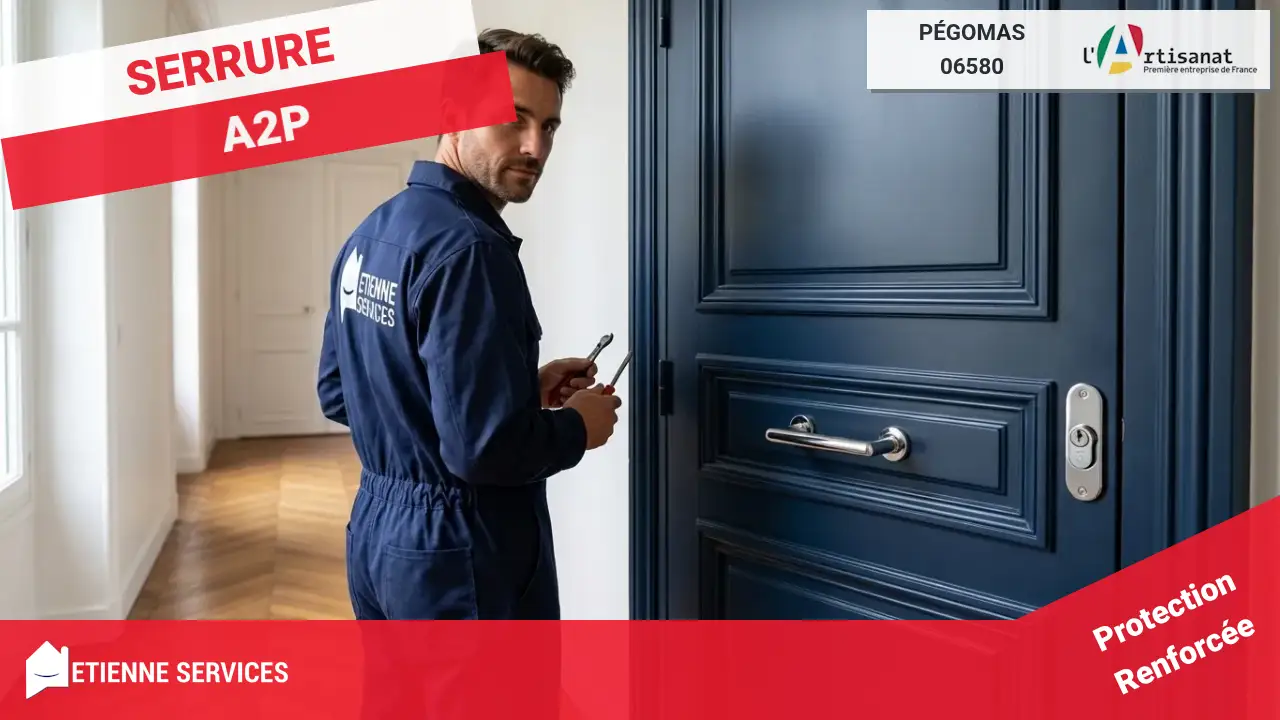 Installation et remplacement de serrure par des professionnels à Pégomas