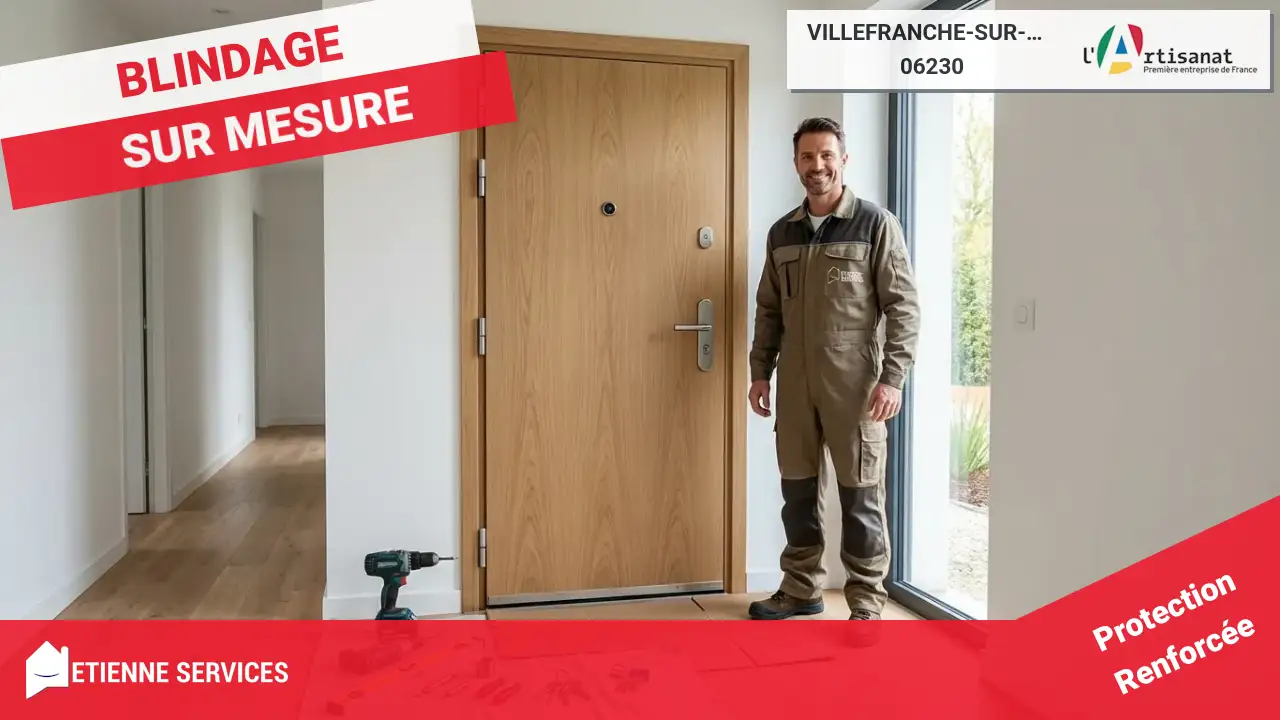 Pose et Remplacement de Porte Blindée : la Meilleure Protection à Villefranche-sur-Mer