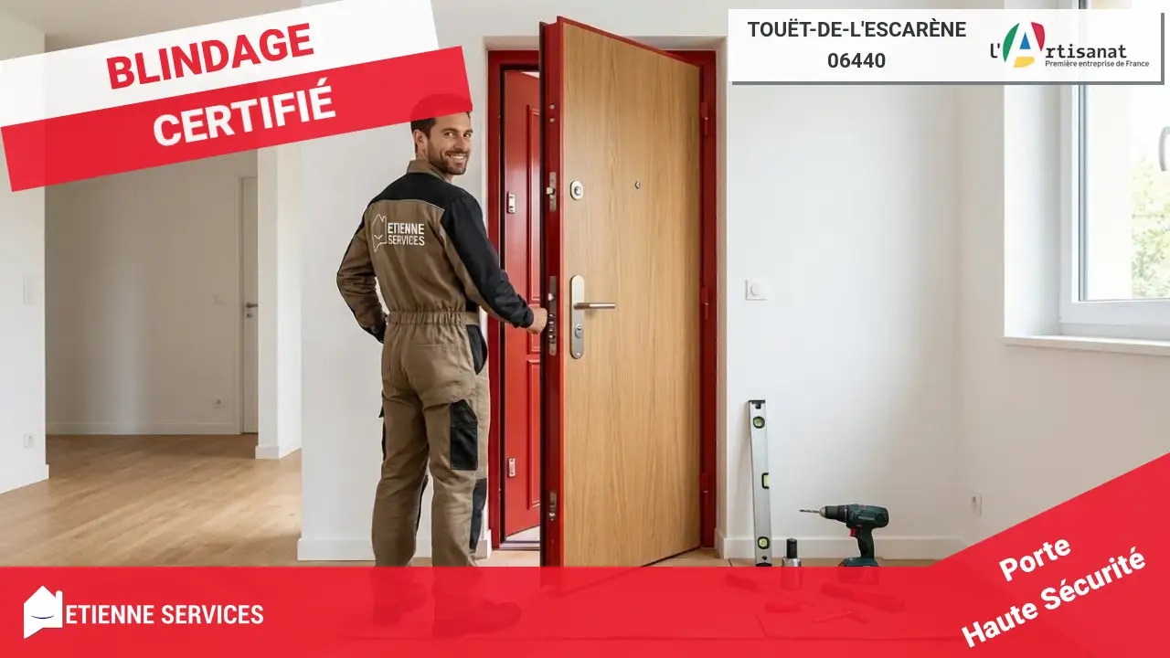 Installation et Remplacement de Porte Blindée par nos Experts à Touët-de-l'Escarène