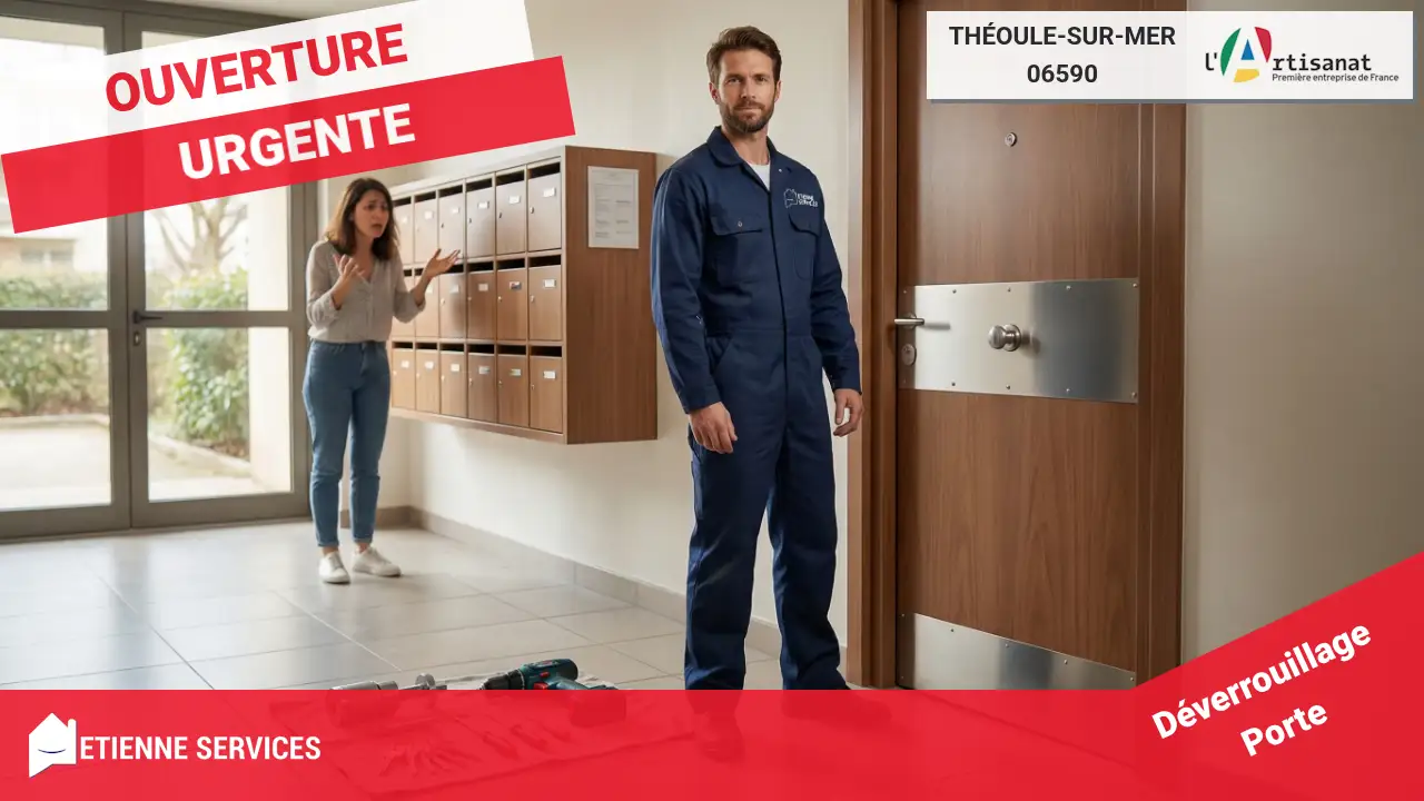 Spécialistes de l'ouverture de porte rapide et efficace à Théoule-sur-Mer