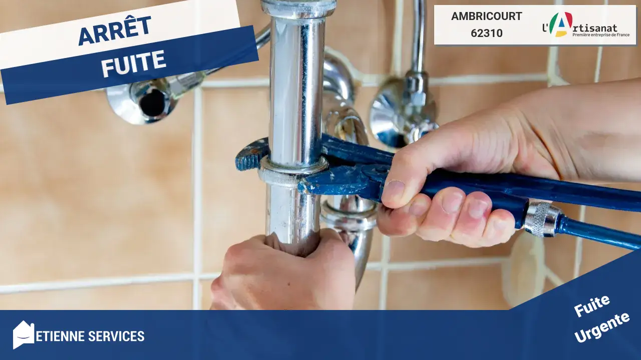 Réparation Express de Fuite d'Eau par nos Meilleurs Artisans à Ambricourt