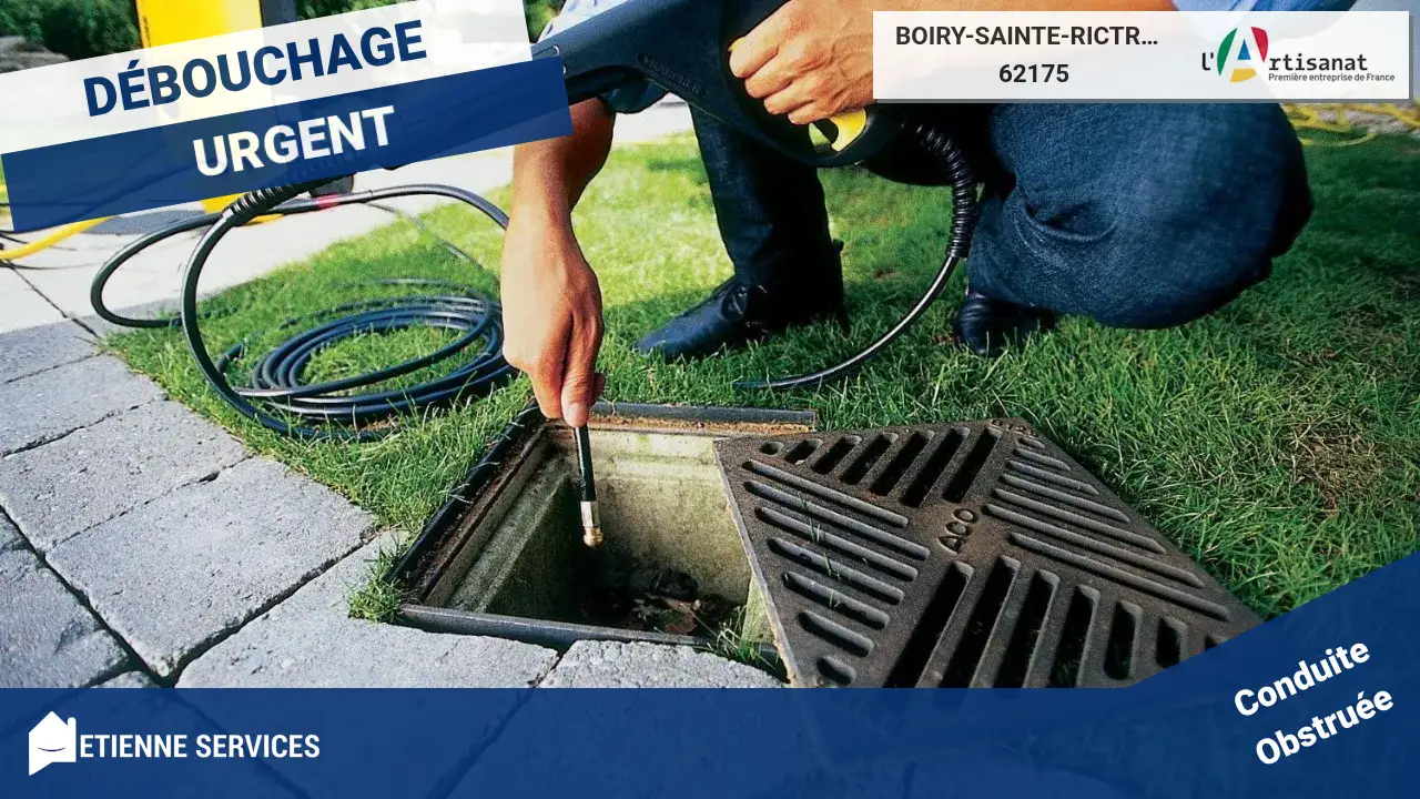 Service professionnel de débouchage de canalisation à Boiry-Sainte-Rictrude