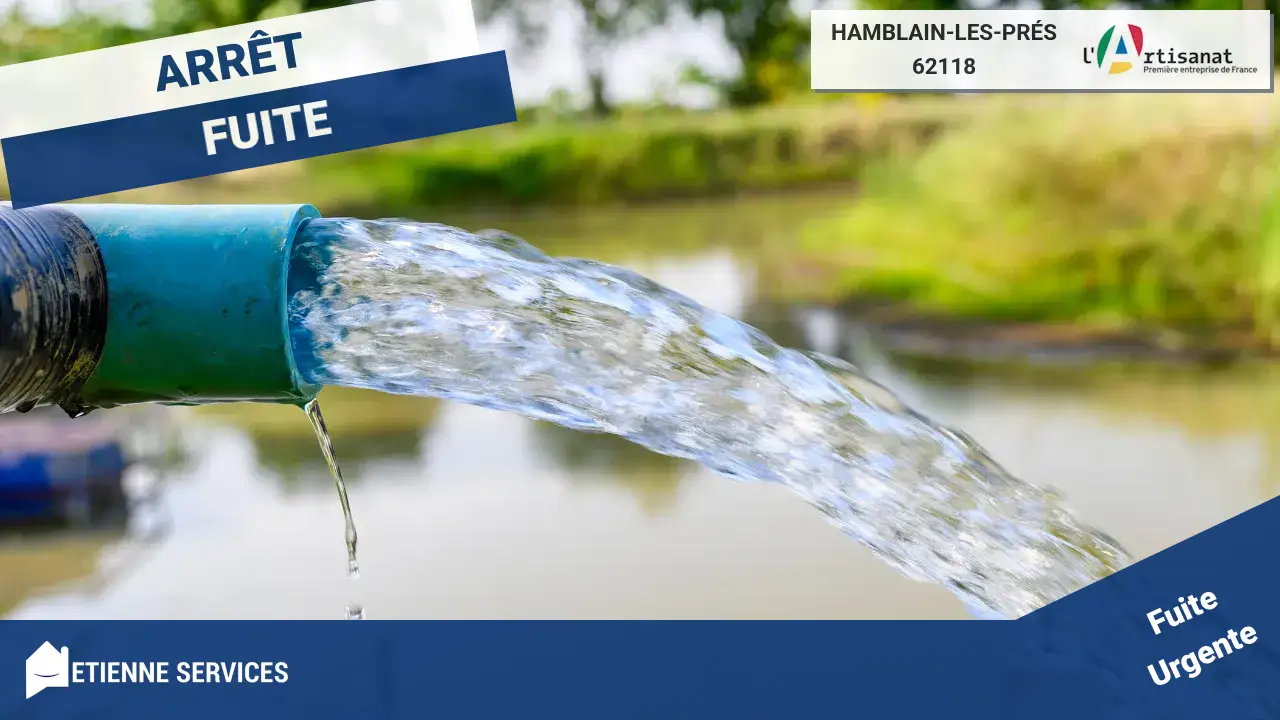 Intervention Rapide : Réparation de Fuite d'Eau par nos Experts à Hamblain-les-Prés