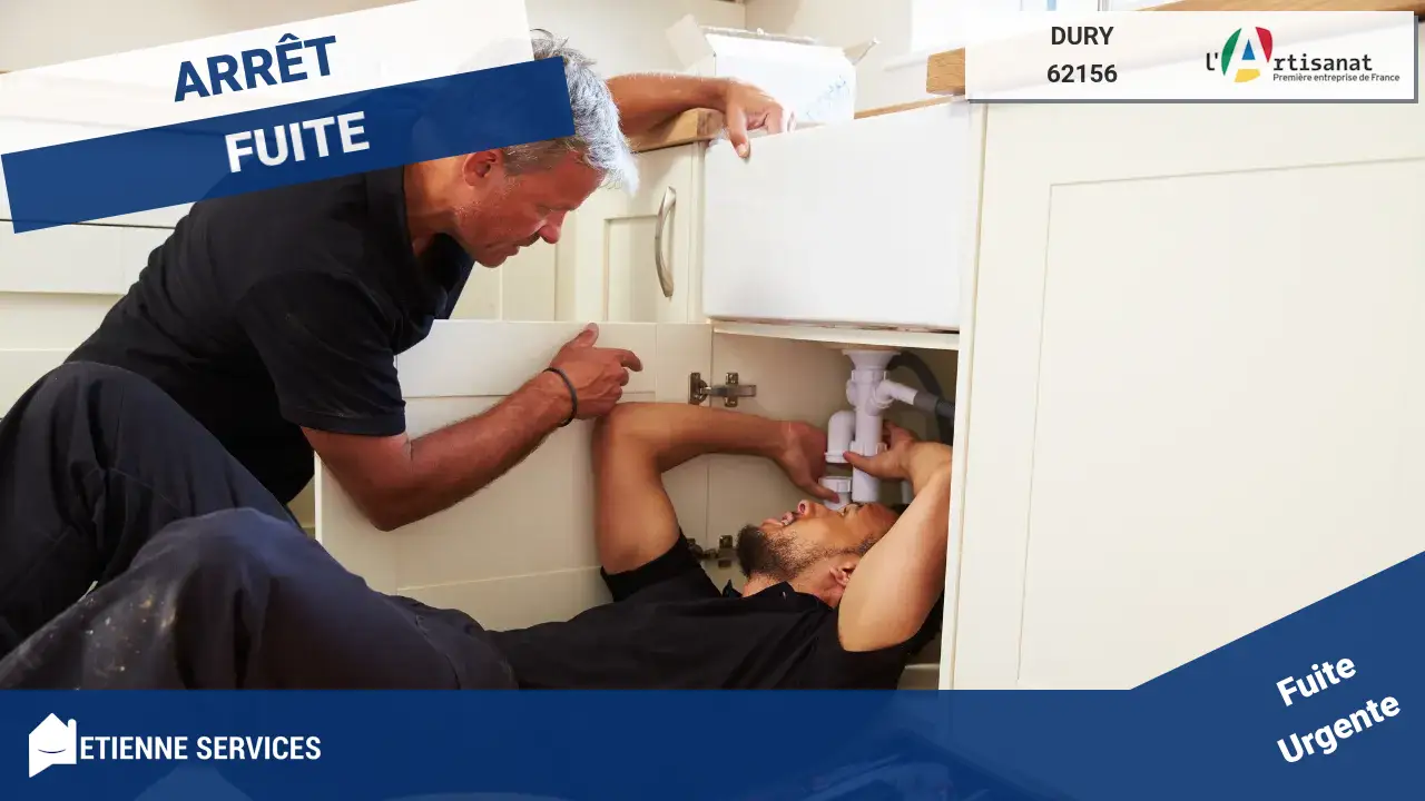 Réparation Rapide de Fuite d'Eau par nos Artisans Plombiers à Dury