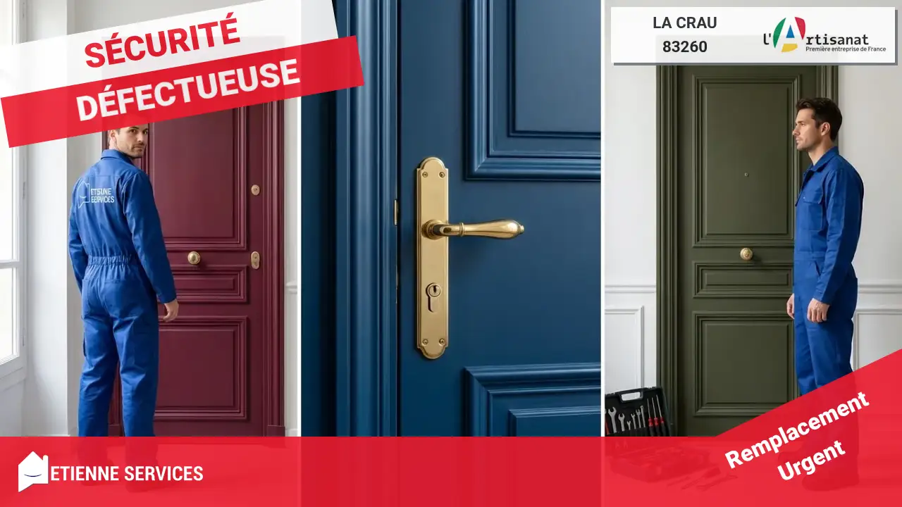 Service de Dépannage de Serrurerie d'Urgence à La Crau, 7j/7