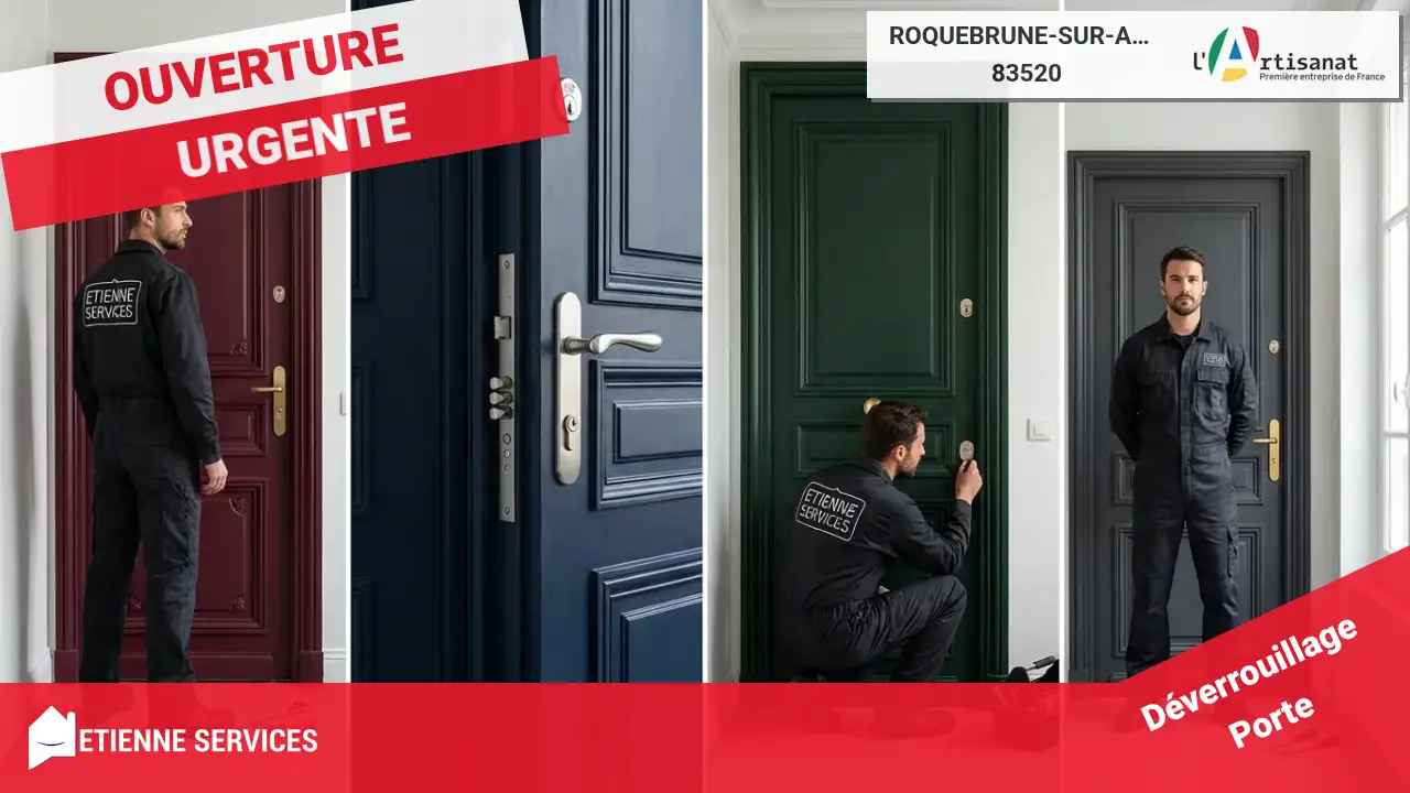 Service d'ouverture de porte rapide et efficace à Roquebrune-sur-Argens