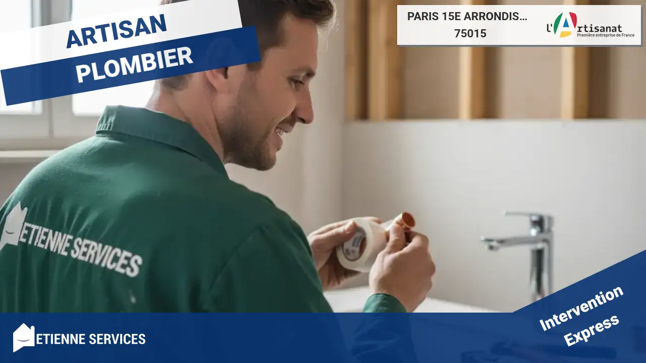 Plombier à Paris 15 (75015) : débouchage des canalisations à Paris 15