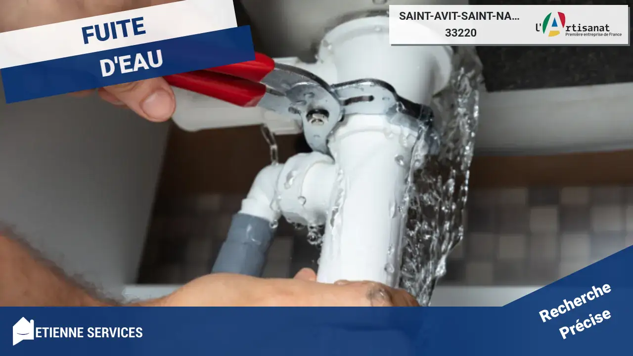 Experts en réparation de fuite d'eau à Saint-Avit-Saint-Nazaire