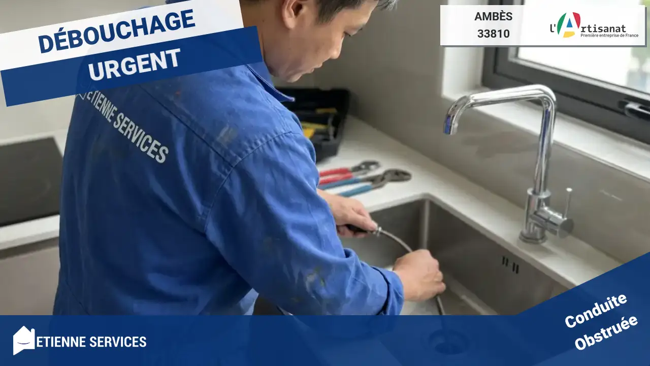 Service expert de débouchage de canalisation à Ambès (33810)