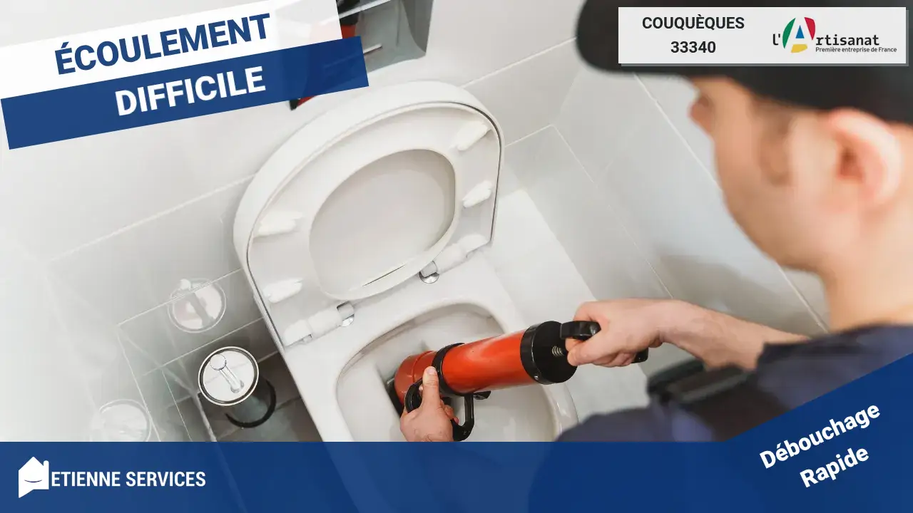 Experts du débouchage de canalisation à Couquèques (33340)