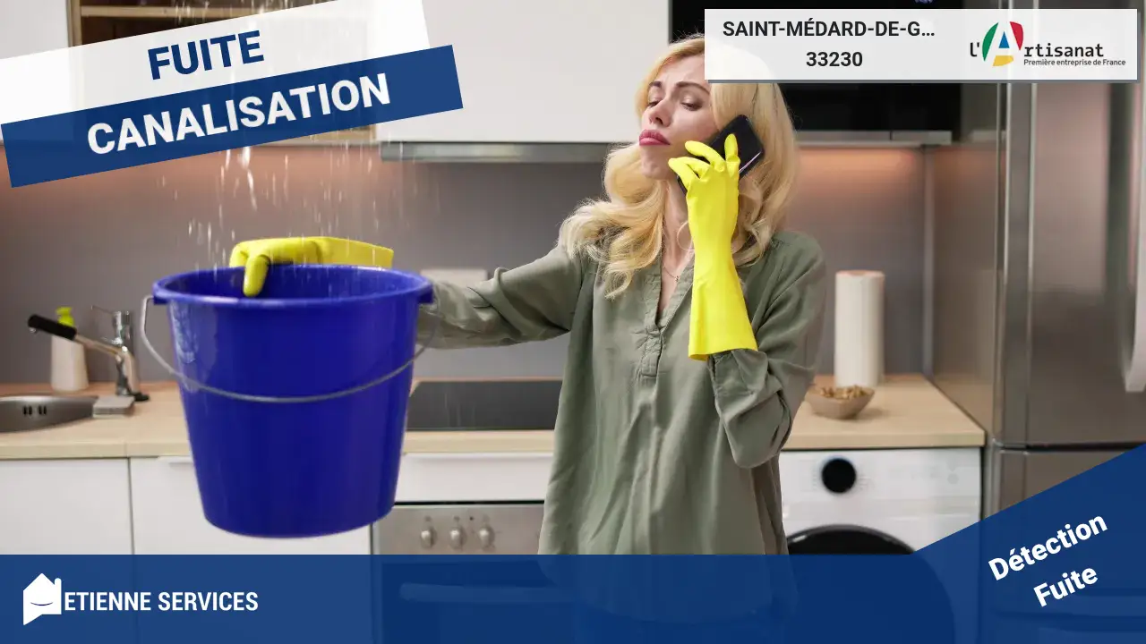 Intervention rapide par nos meilleurs plombiers pour toute réparation de fuite d'eau à Saint-Médard-de-Guizières