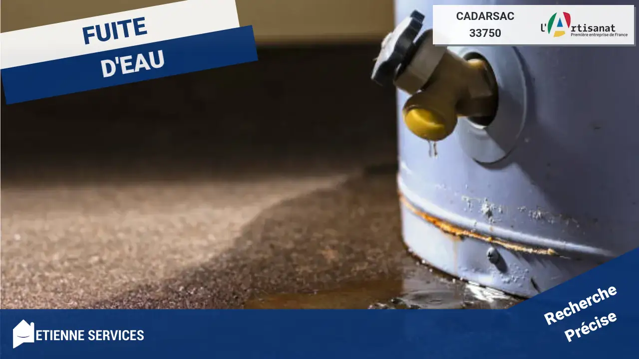 Réparation de Fuite d'Eau par les Meilleurs Plombiers à Cadarsac (33750)