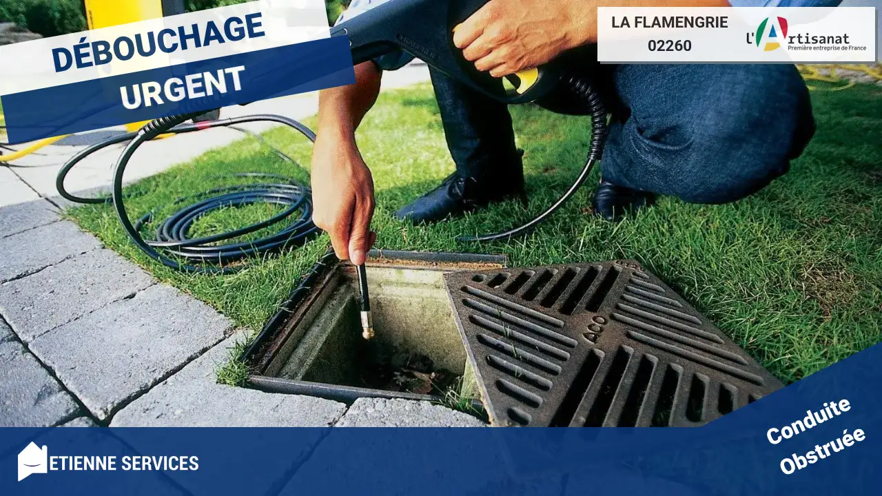 Service professionnel et rapide de débouchage de canalisation à La Flamengrie