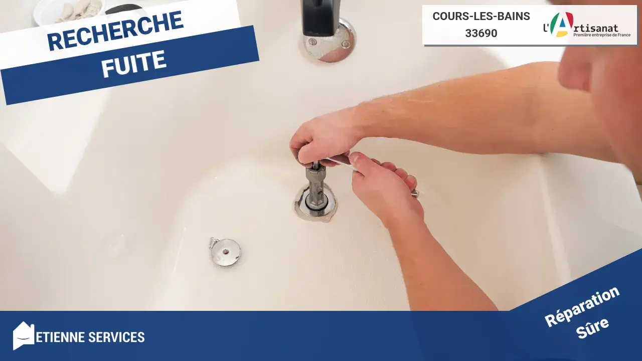 Intervention Rapide de Nos Meilleurs Plombiers pour Réparation de Fuite d'Eau à Cours-les-Bains