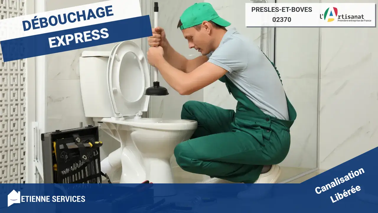Experts en débouchage de canalisation à Presles-et-Boves (02370) - Service 7j/7