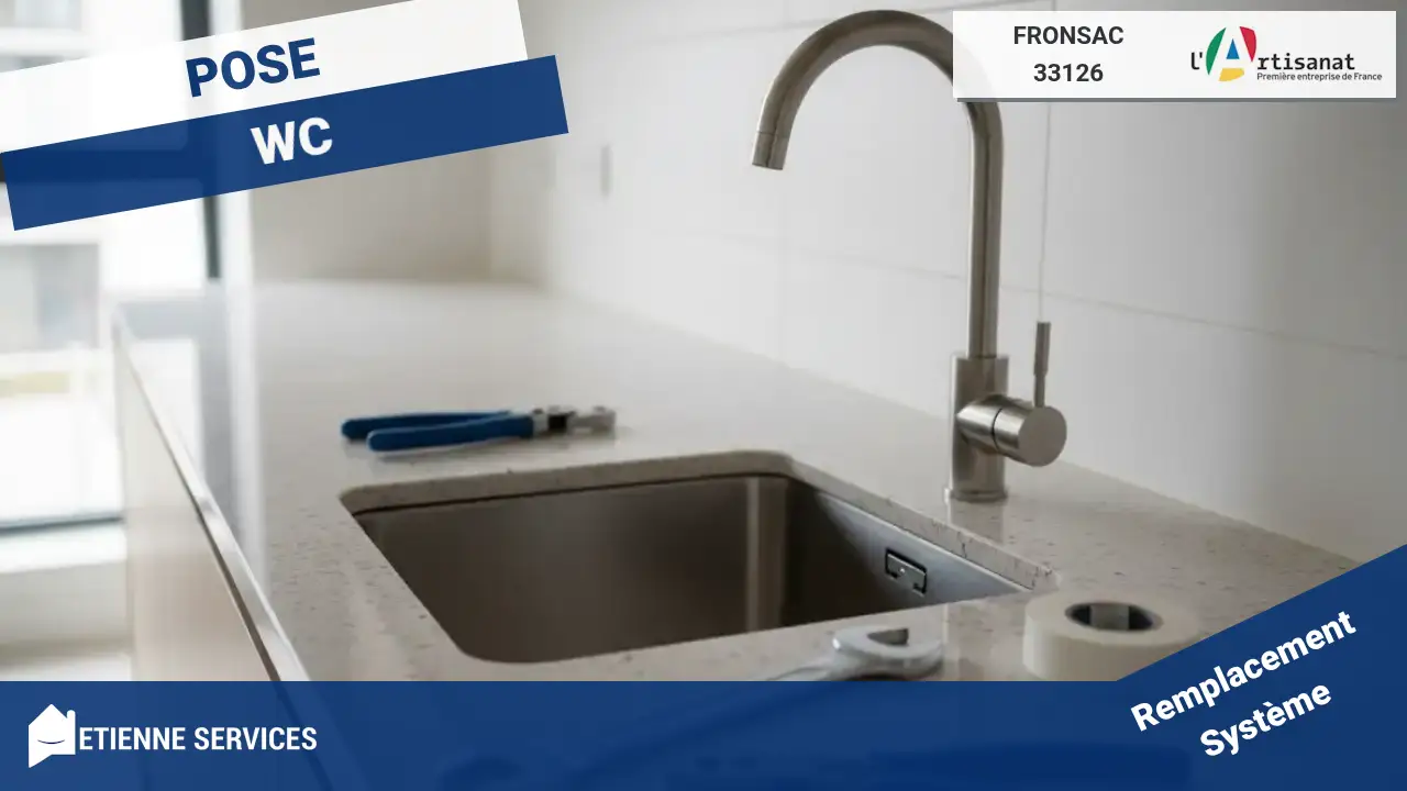 Installation de sanitaire impeccable par nos plombiers qualifiés à Fronsac