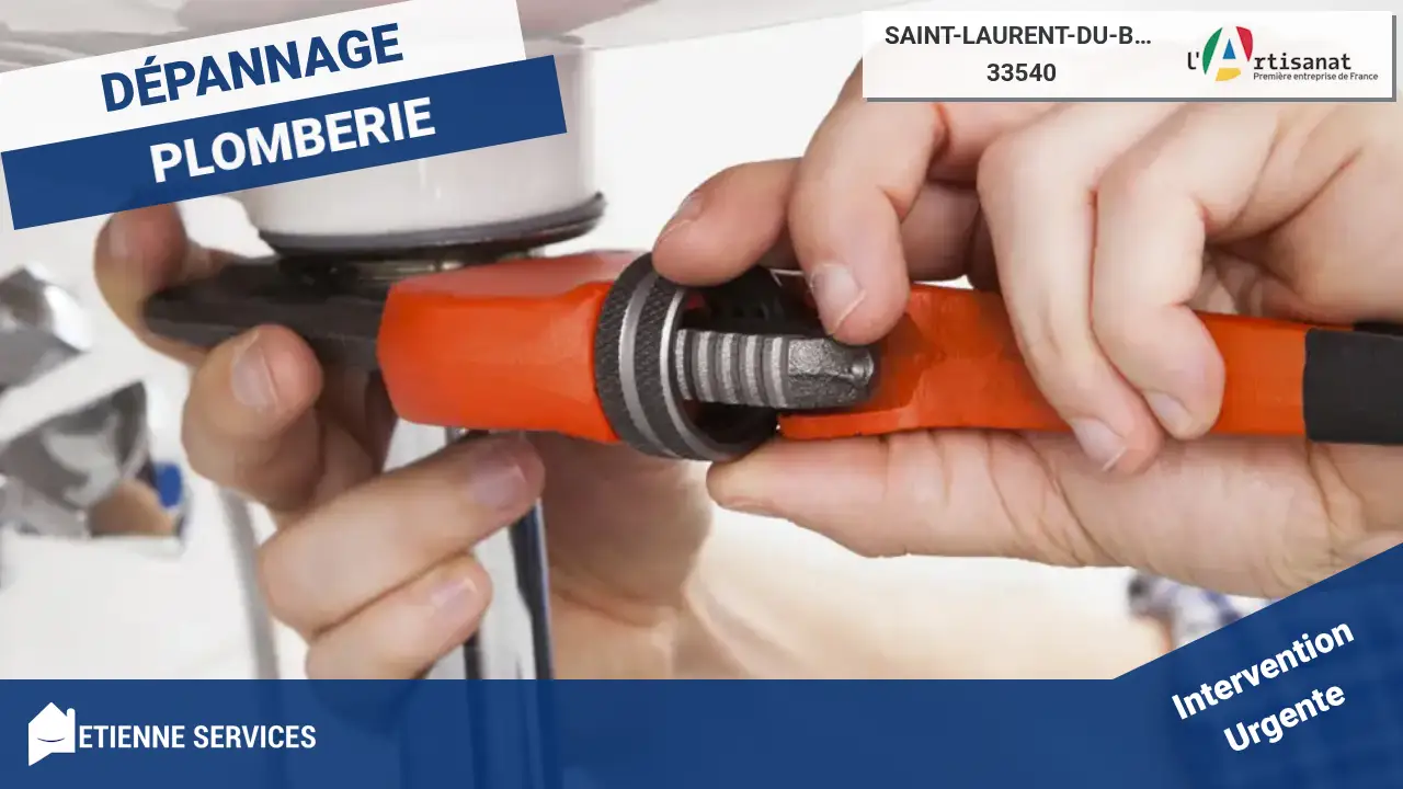 Votre expert en dépannage et installation de plomberie à Saint-Laurent-du-Bois (33540)