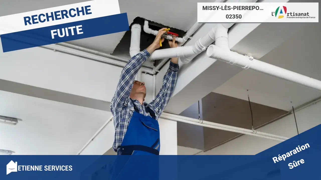 Intervention rapide et efficace pour toute réparation de fuite d'eau à Missy-lès-Pierrepont