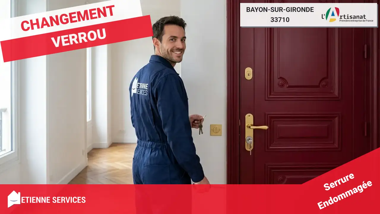 Dépannage de serrurerie d'urgence 7j/7 à Bayon-sur-Gironde et alentours