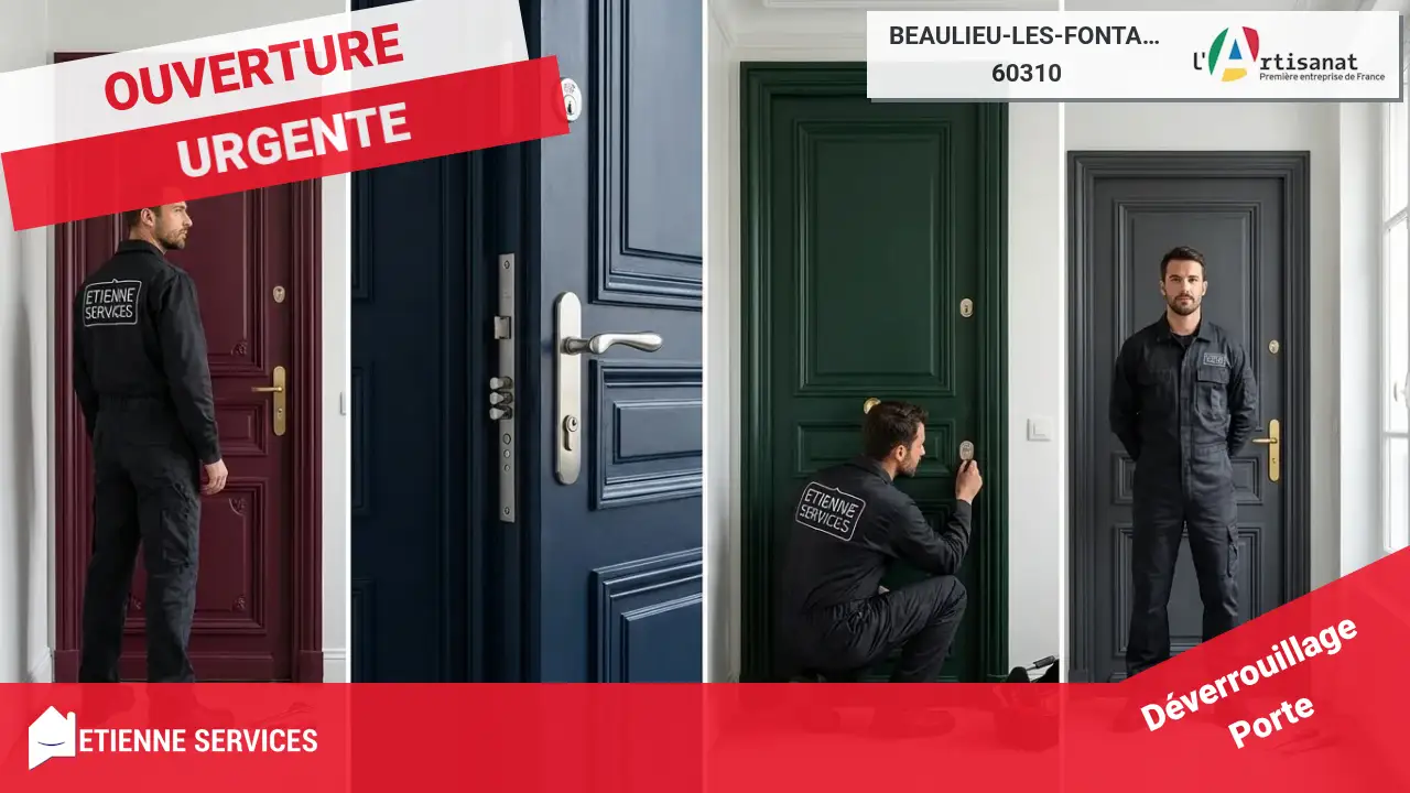 Spécialistes de l'Ouverture de Porte sans Dégât à Beaulieu-les-Fontaines