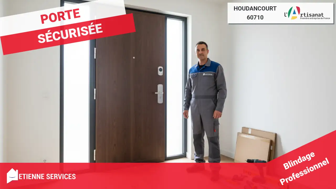 Installation sur-mesure de votre porte blindée à Houdancourt