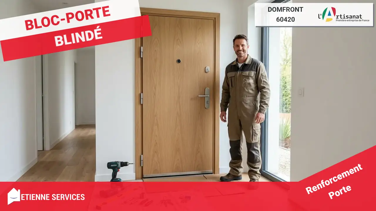 Installation de Porte Blindée Haut de Gamme par des Artisans à Domfront