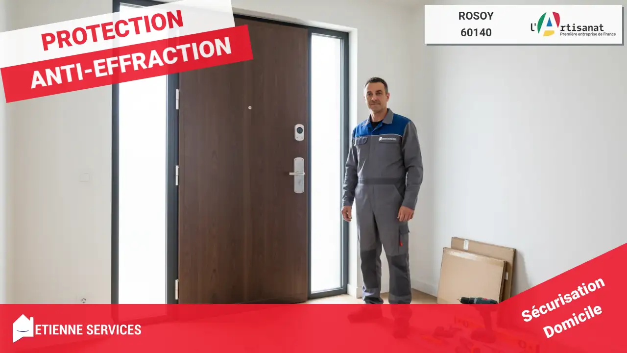 Artisans experts pour l'installation de votre porte blindée à Rosoy