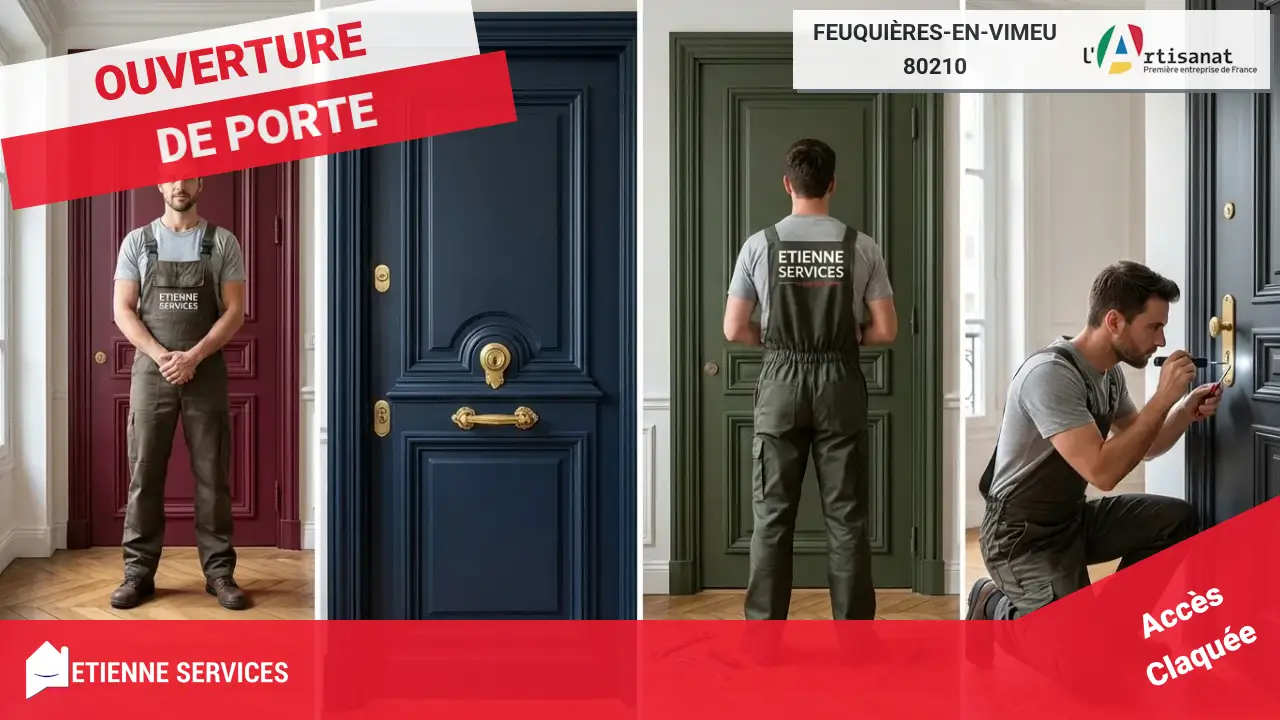 Spécialistes de l'Ouverture de Porte Rapide et Efficace à Feuquières-en-Vimeu