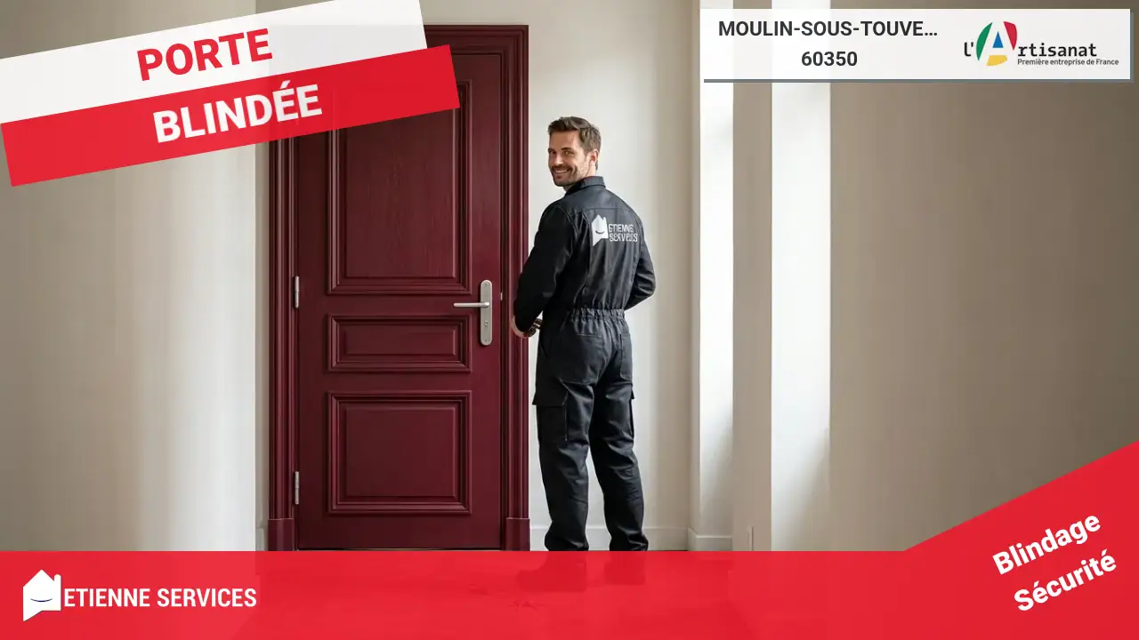 Votre expert en installation et remplacement de porte blindée à Moulin-sous-Touvent