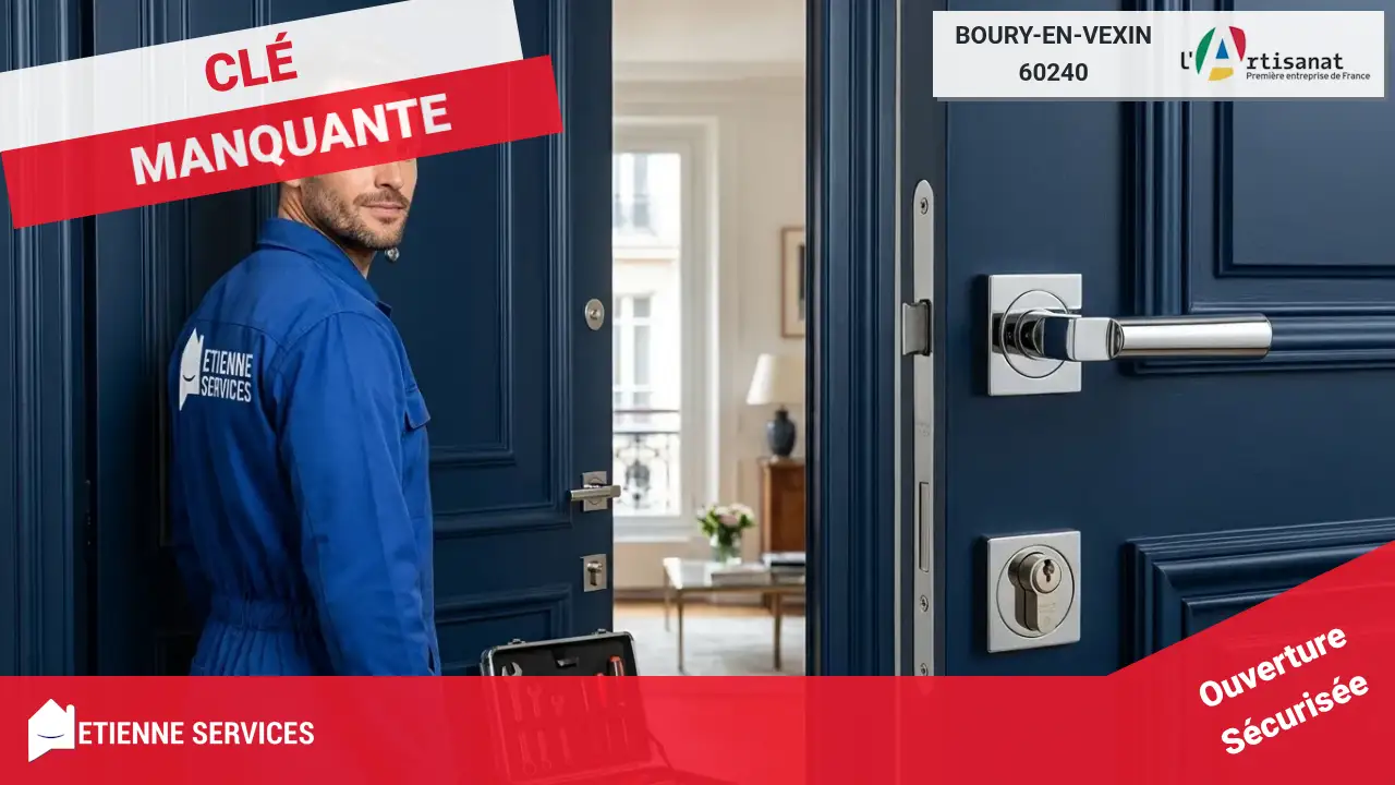 Spécialistes de l'Ouverture de Porte d'Urgence à Boury-en-Vexin
