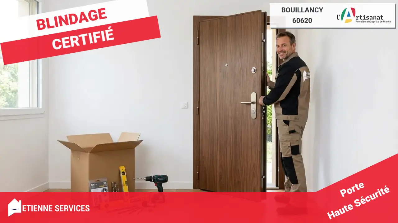 Experts de la pose et du remplacement de porte blindée à Bouillancy (60620)