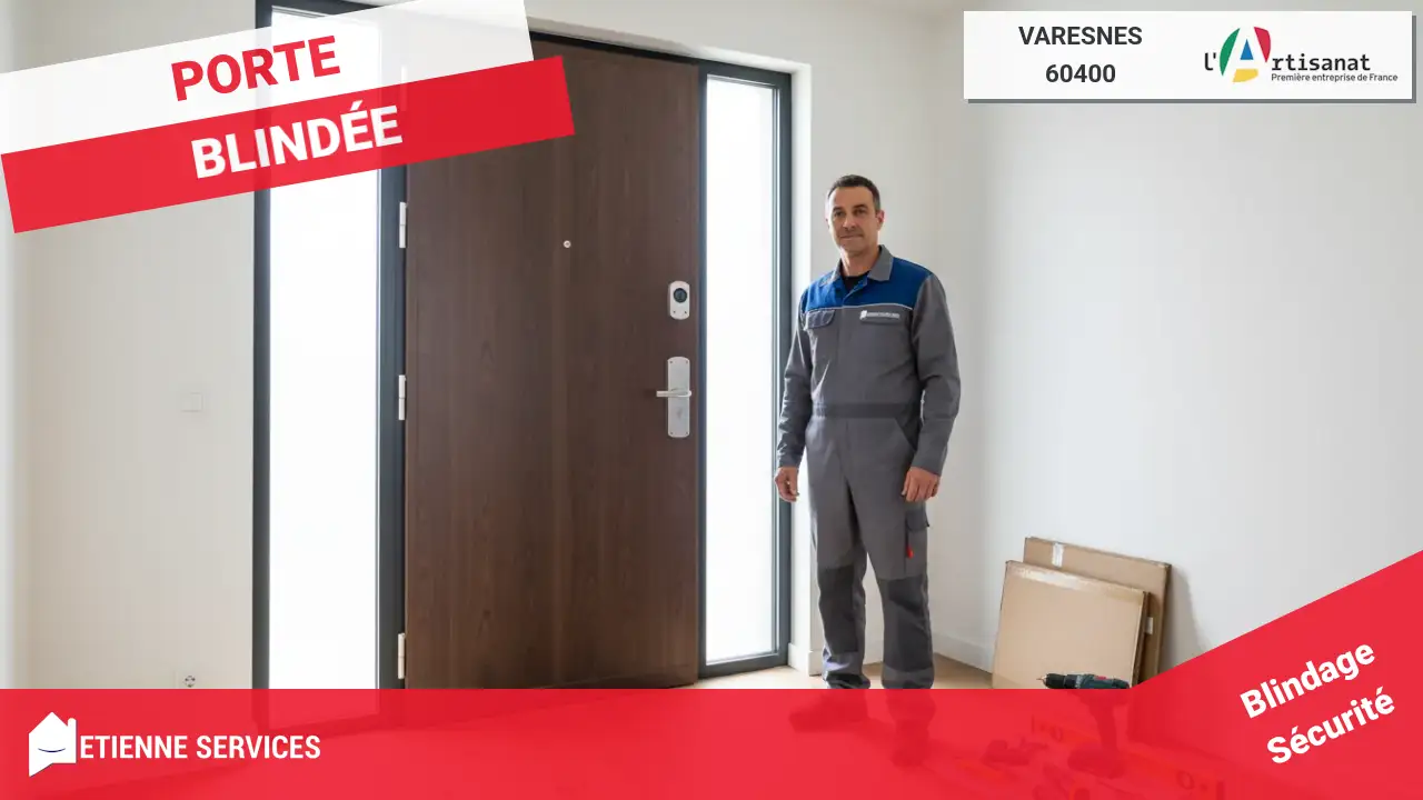 Installation et Remplacement de Porte Blindée de Haute Sécurité à Varesnes