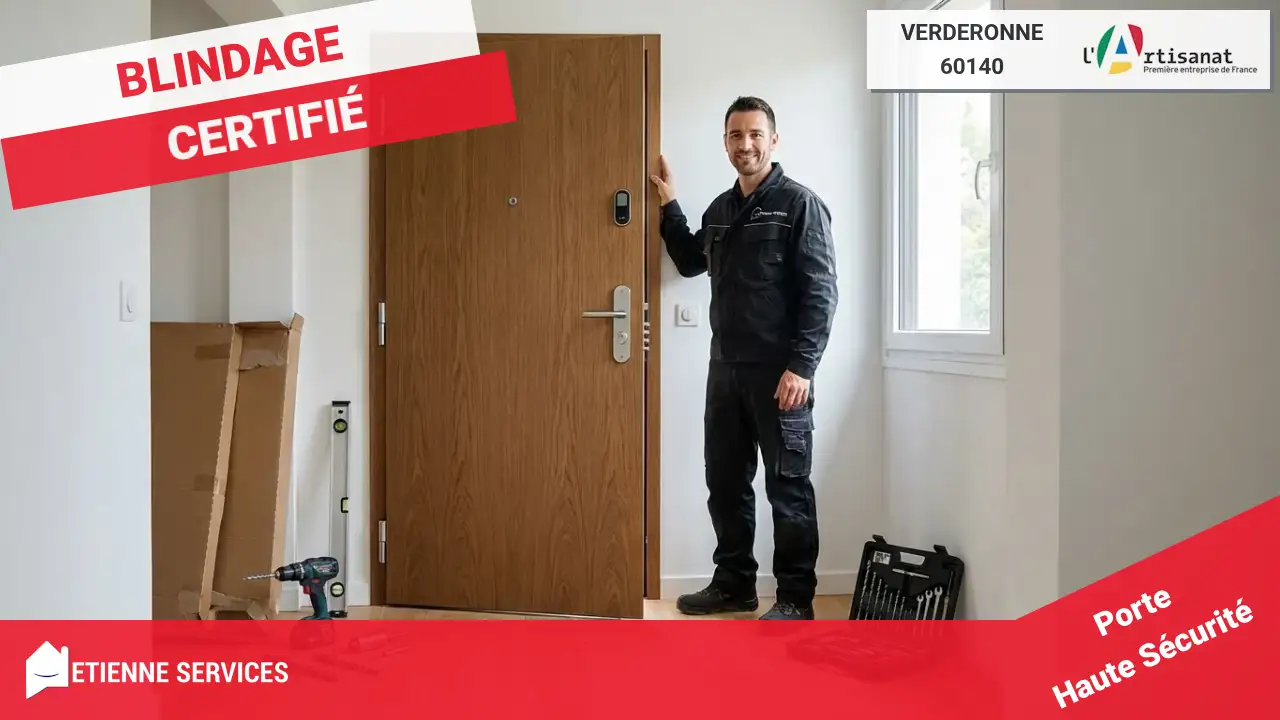 Experts en Pose de Porte Blindée et Blindage de Porte à Verderonne (60140)