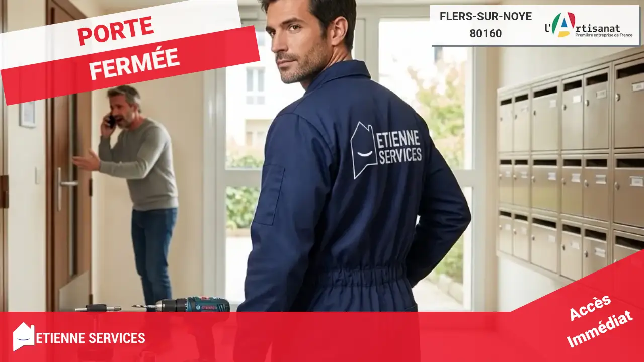 Service rapide d'ouverture de porte par des artisans serruriers à Flers-sur-Noye