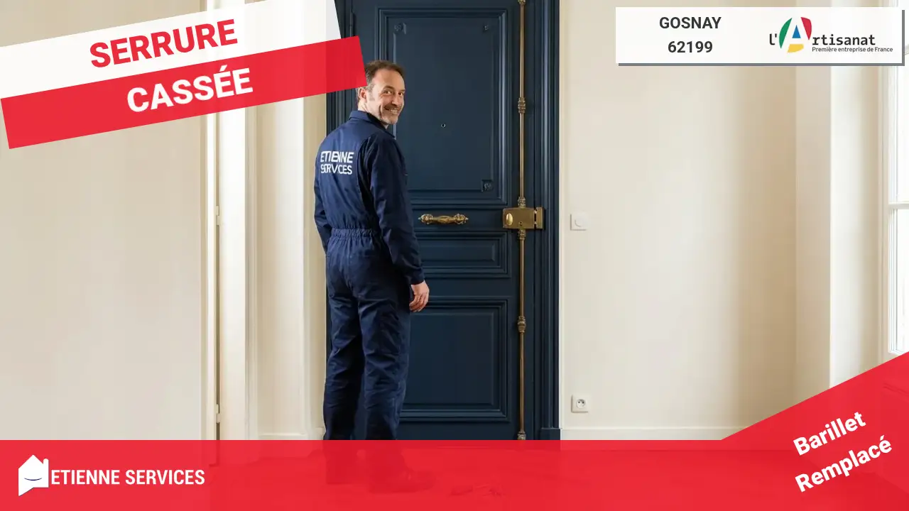 Service de dépannage serrurerie complet et rapide à Gosnay et ses environs