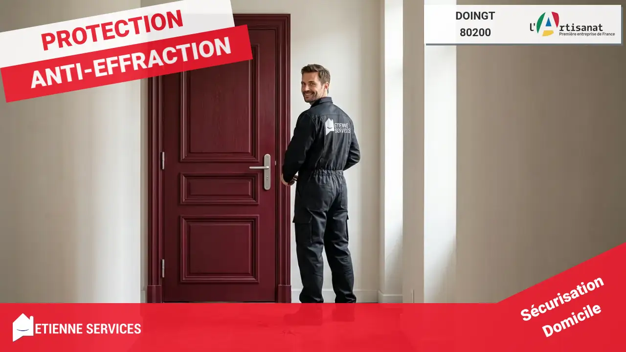 Installation de Porte Blindée par nos Artisans Experts sur Doingt et ses environs