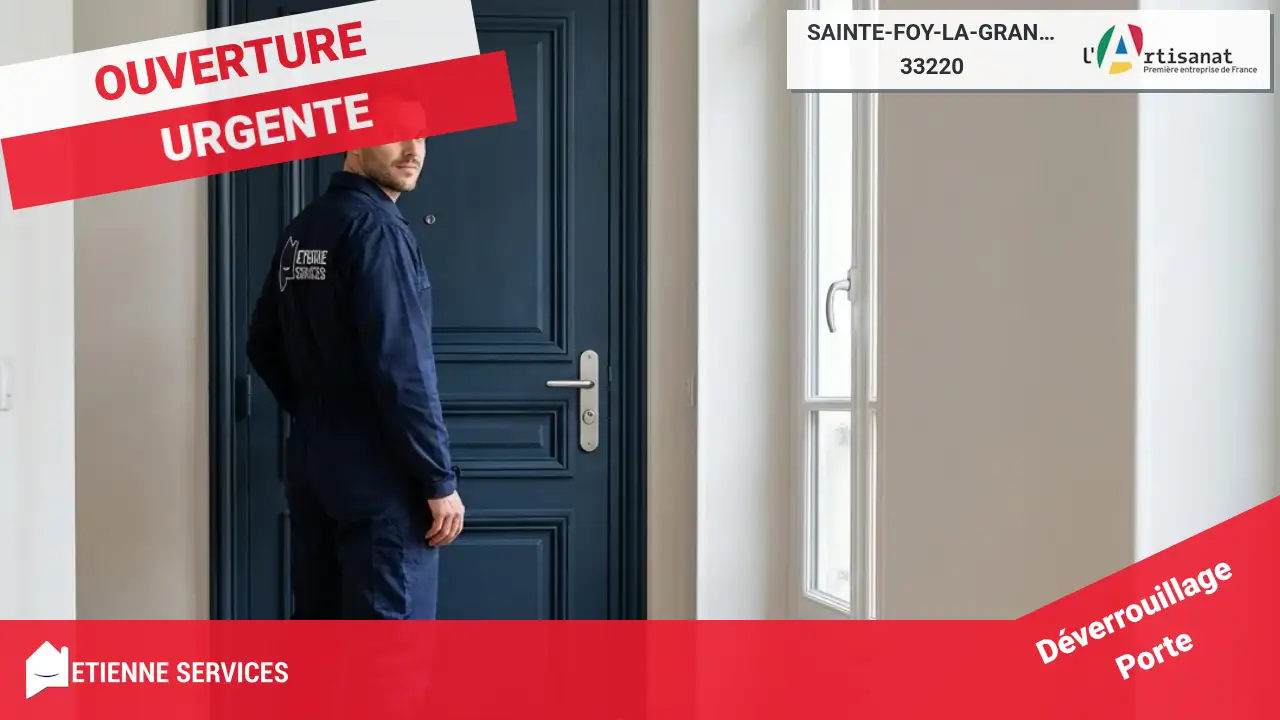 Service d'ouverture de porte rapide et efficace par nos serruriers à Sainte-Foy-la-Grande
