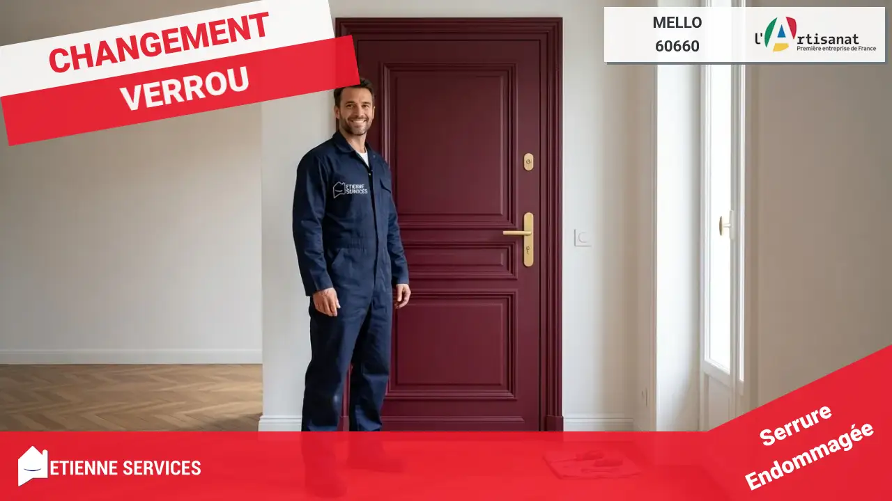 Dépannage de Serrurerie d'Urgence 7j/7 par nos Experts à Mello