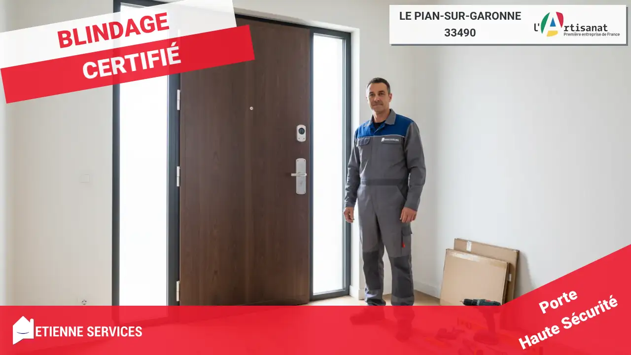 Experts en installation de porte blindée pour une sécurité maximale à Le Pian-sur-Garonne