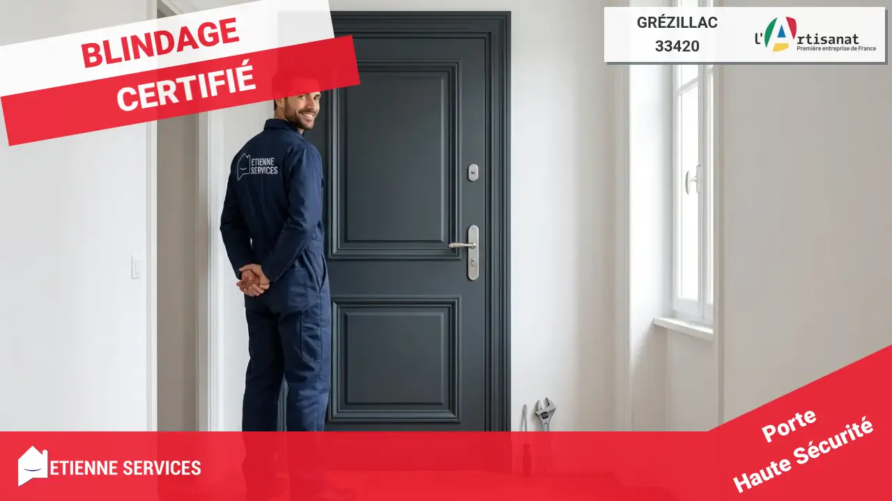 Pose et Remplacement de Porte Blindée par les Meilleurs Artisans de Grézillac