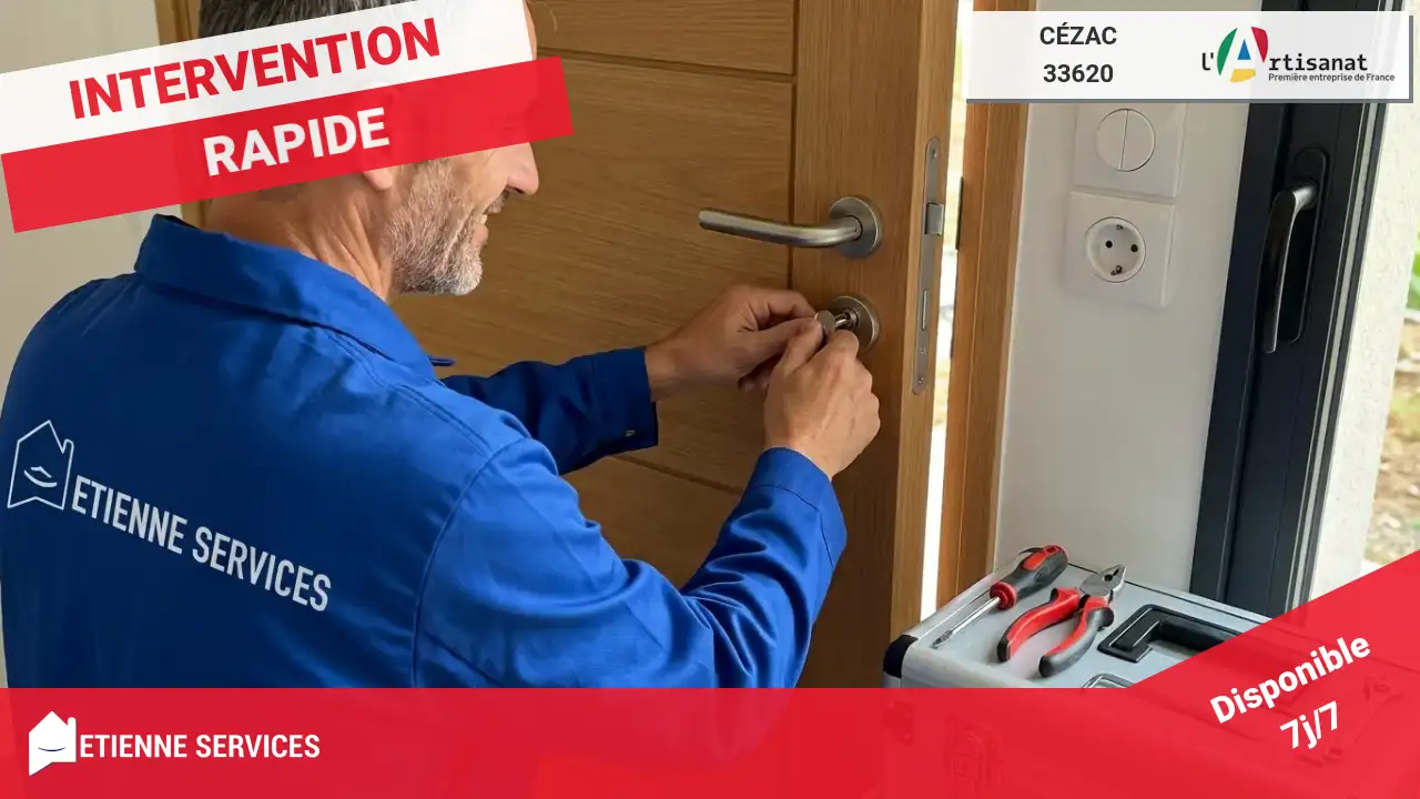 Votre expert en dépannage et installation de serrurerie à Cézac (33620)
