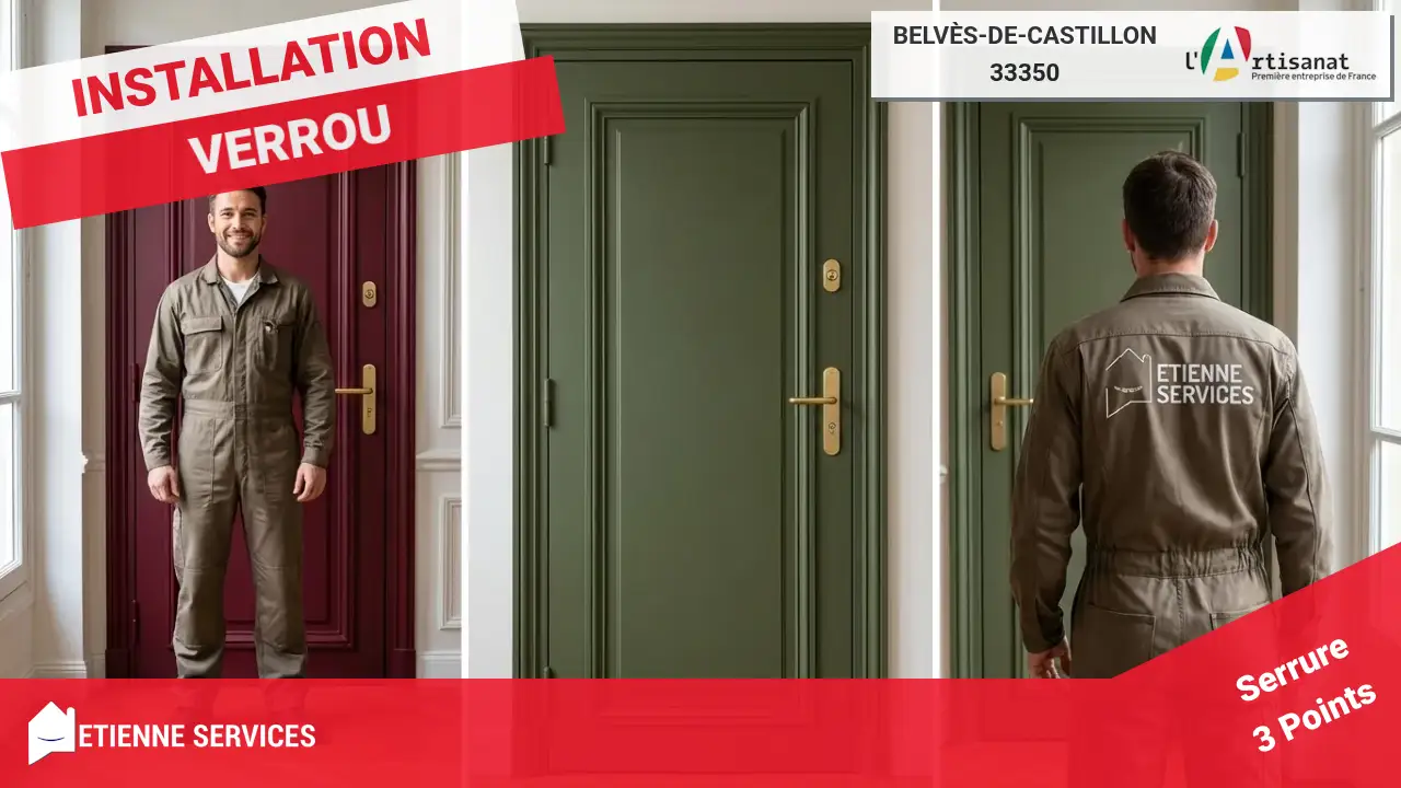 Votre expert pour l'installation et le remplacement de serrure à Belvès-de-Castillon