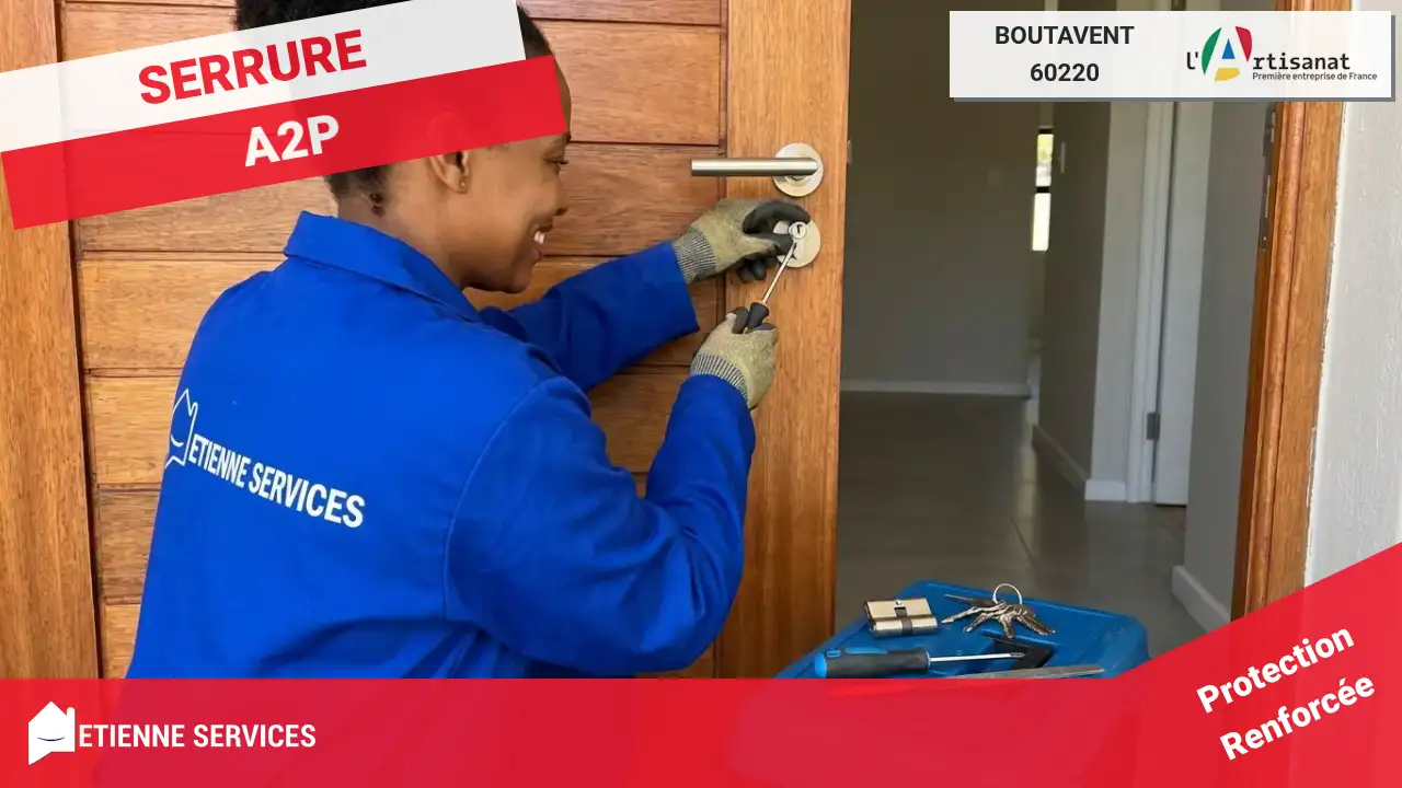 Service d'installation et remplacement de serrure par des artisans experts à Boutavent