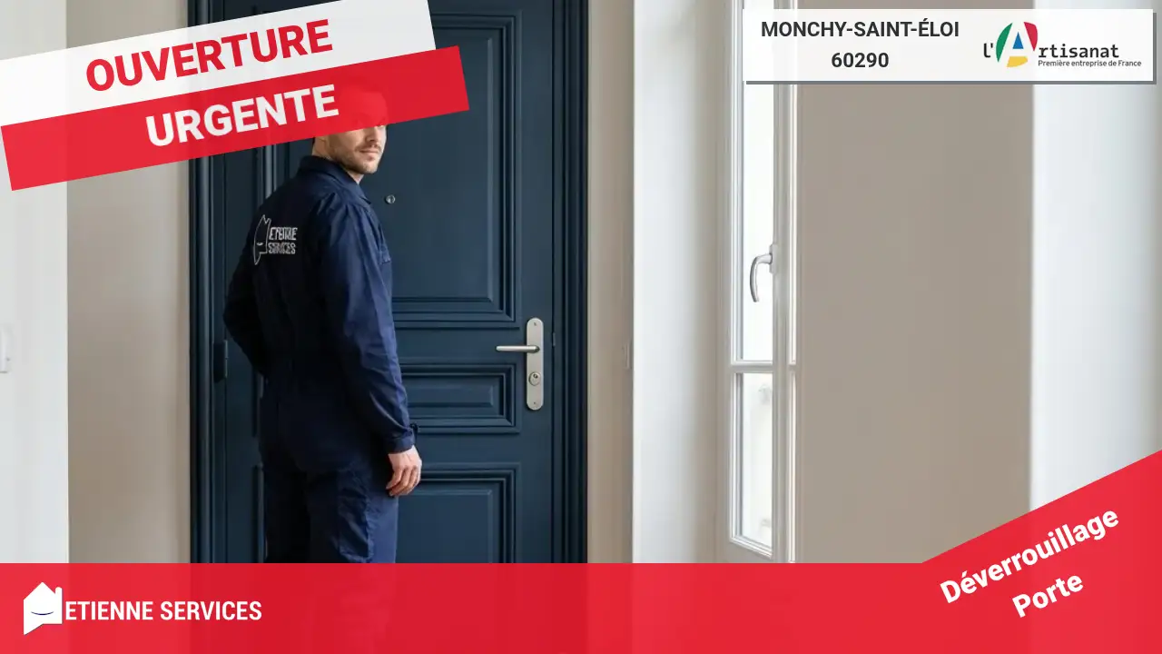 Intervention express par nos meilleurs artisans pour toute ouverture de porte à Monchy-Saint-Éloi-60290