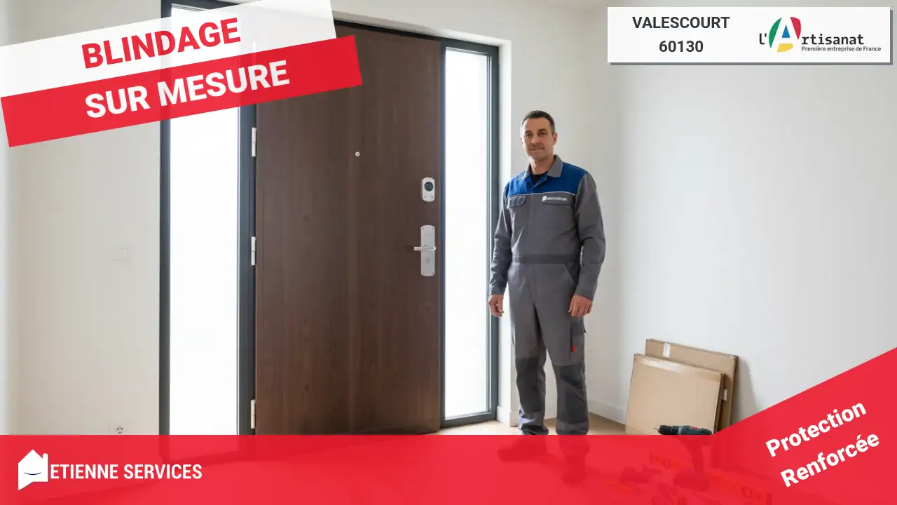 Pose et Remplacement de Porte Blindée par les meilleurs artisans de Valescourt