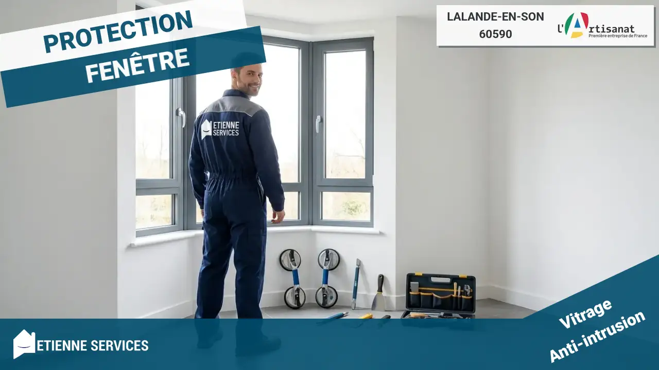 Dépannage urgent de vitrerie par nos artisans qualifiés à Lalande-en-Son