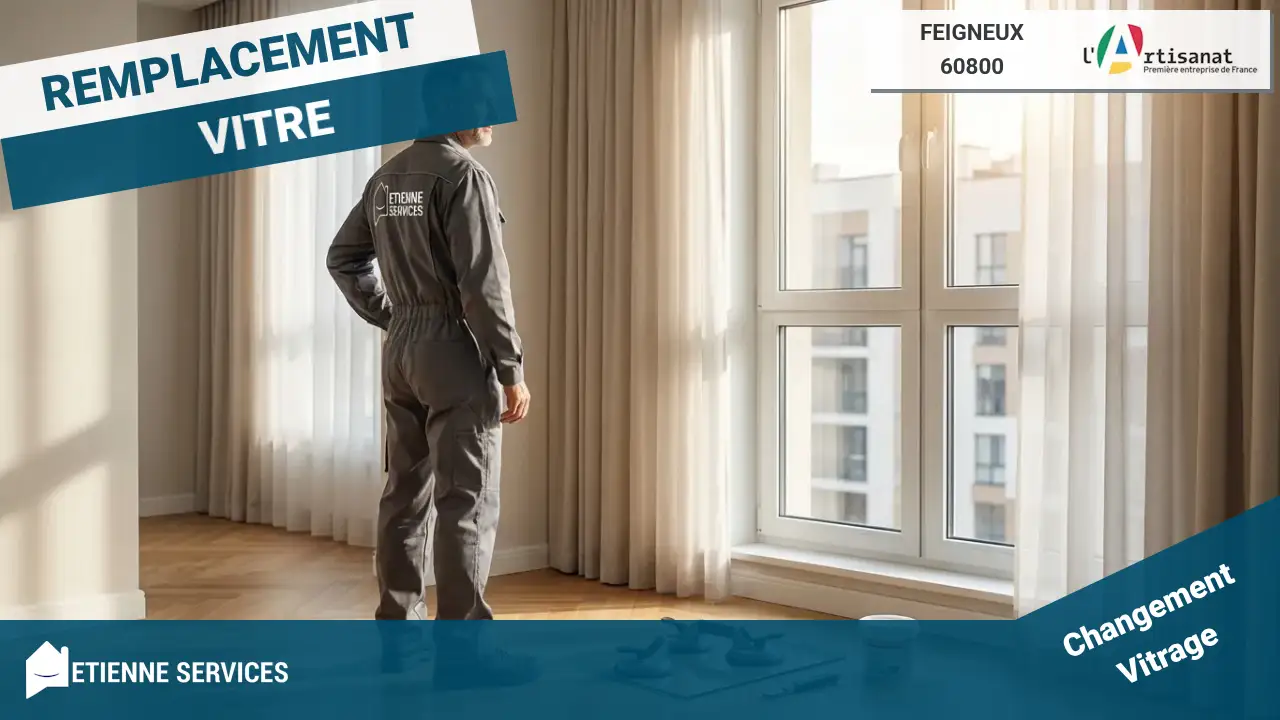 Remplacement Rapide de Tous Types de Vitrage à Feigneux par des Artisans Experts
