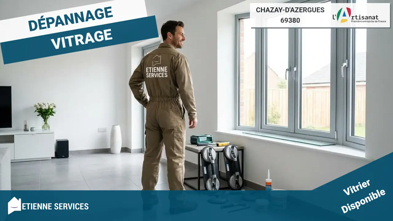 Vos experts en dépannage et installation de vitrerie à Chazay-d'Azergues