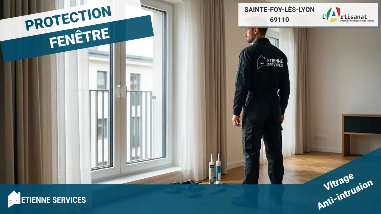 Le meilleur service de dépannage de vitrerie d'urgence 7j/7 à Sainte-Foy-lès-Lyon